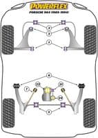 Porsche 911 964 Rear Suspension Spring Plate PFR57-107