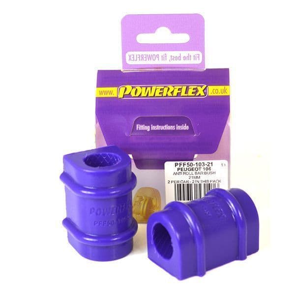 Powerflex Anti Roll Bar Bush 21mm PFF50-103-21 for Citroen Saxo inc VTS/VTR (1996-2003)