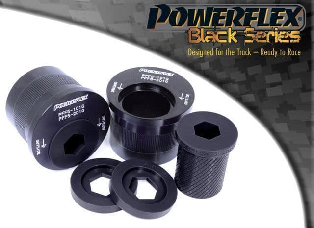 Powerflex Black Series Front Wishbone Rear Bush, Caster Adjusted PFF5-201GBLK Mini Roadster R59