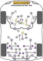 Powerflex Exhaust Mount EXH021 for Lancia Integrale 16v (1989-1994)