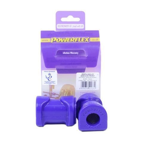 Powerflex Front Anti Roll Bar Bush 22mm PFF5-302-22 for BMW E30 3 Series (1982 - 1991)