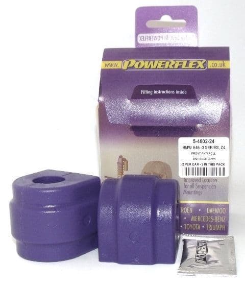 Powerflex Front Anti Roll Bar Bush 24mm PFF5-4602-24 for BMW E46 3 Series Compact