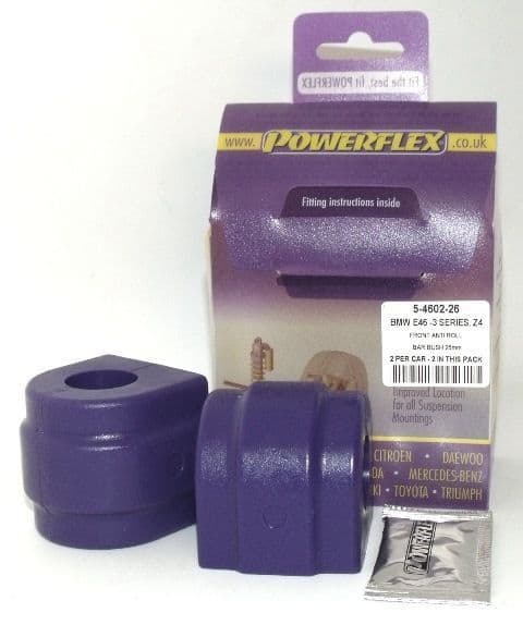 Powerflex Front Anti Roll Bar Bush 26mm PFF5-4602-26 for BMW E46 3 Series M3