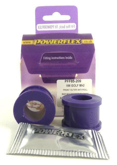 Powerflex Front Anti Roll Bar Eye Bolt Bush 18mm PFF85-209 for VW Golf MK2 2WD