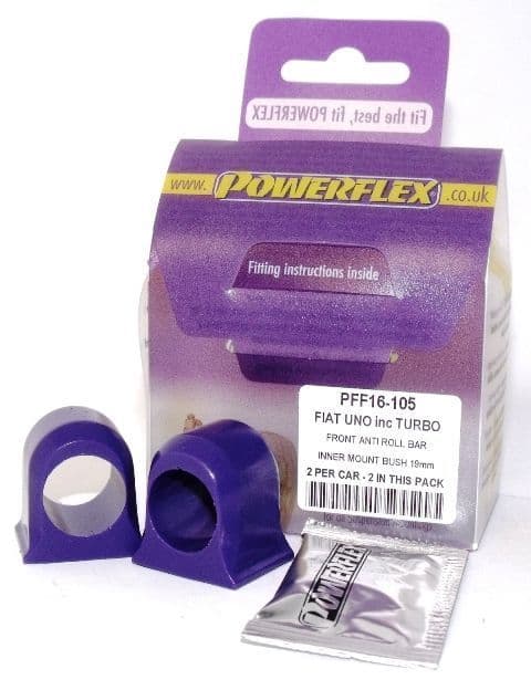 Powerflex Front Anti Roll Bar Inner Mount PFF16-105 for Fiat Uno inc Turbo (1983-1995)