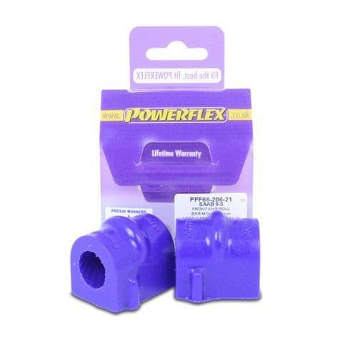 Powerflex Front Anti Roll Bar Mounting Bush 21mm PFF66-206-21 for Saab 9-5 YS3E (1998-2010)