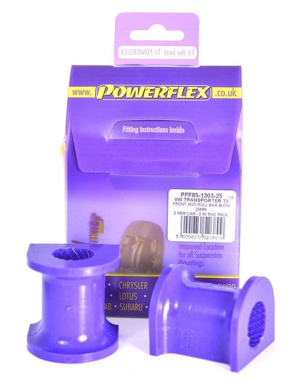 Powerflex Front ARB Bush 25mm PFF85-1303-25 for VW T5 Transporter inc. 4Motion (2003-2015)