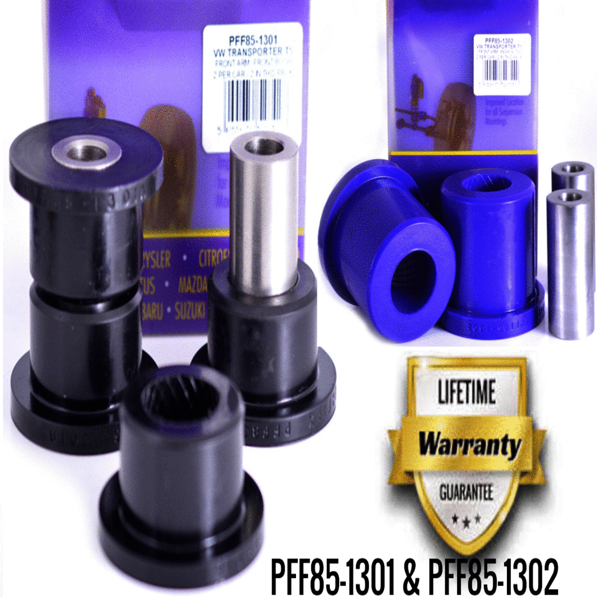 Powerflex Front Arm Bush Kit for VW Transporter T5 and T6 PFF85-1301/1302