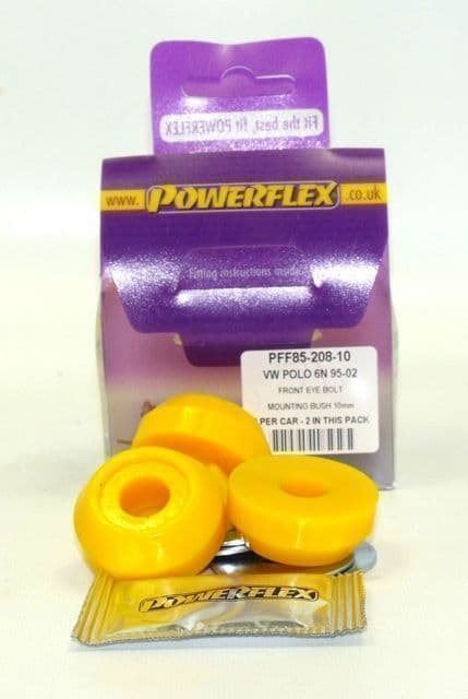 Powerflex Front Eye Bolt Mounting Bush 10mm PFF85-208-10 for VW Golf MK2 2WD