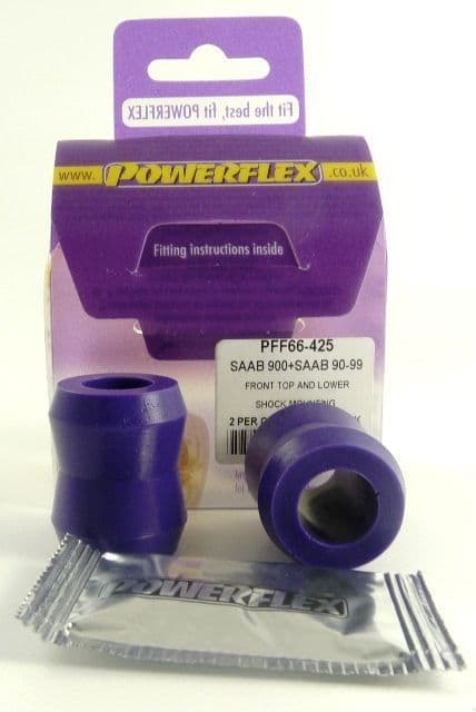 Powerflex Front Lower Shock Mounting PFF66-425 for Saab 900 (1983-1993) [1 pack, total 2 bushes]