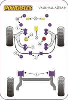 Powerflex Front Wishbone Front Bush PFF80-801 for Vauxhall / Opel Astra MK5 - Astra H (2004-2010)