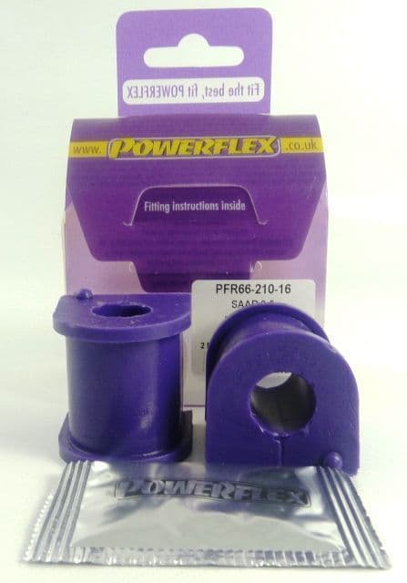 Powerflex Rear Anti Roll Bar Bush 16mm PFR66-210-16 for Saab 9-5 YS3E (1998-2010)