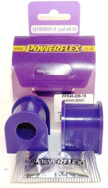 Powerflex Rear Anti Roll Bar Bush 18mm PFR46-206-18 for Nissan 200SX - S13, S14, S14A & S15