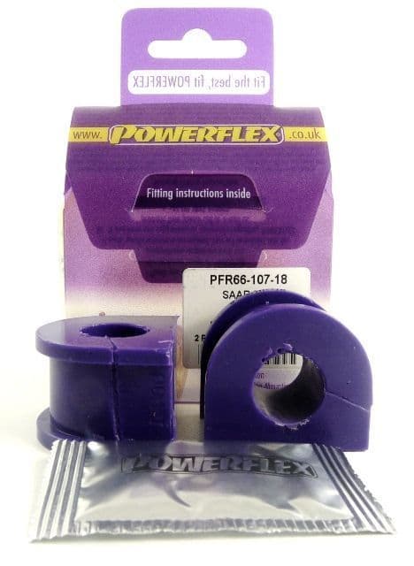 Powerflex Rear Anti Roll Bar Bush 18mm PFR66-107-18 for Saab 9000 (1985-1998)