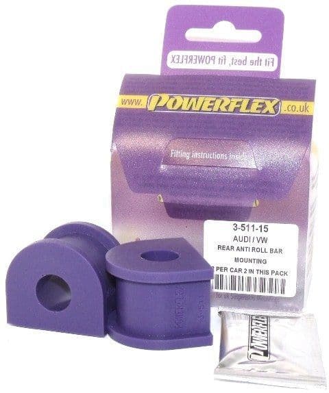 Powerflex Rear ARB Bush 15mm PFR3-511-15 for Audi 80, 90 Quattro 92-96, S2 B4, RS2