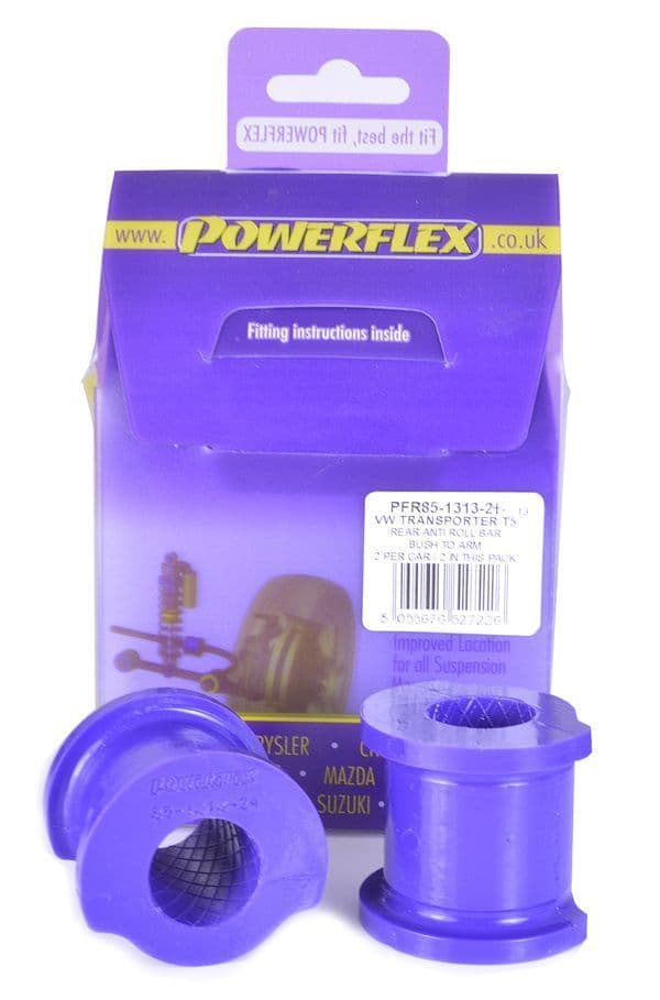 Powerflex Rear ARB Bush to Arm 22mm PFR85-1313-22 for VW T5 Transporter inc. 4Motion (2003-2015)