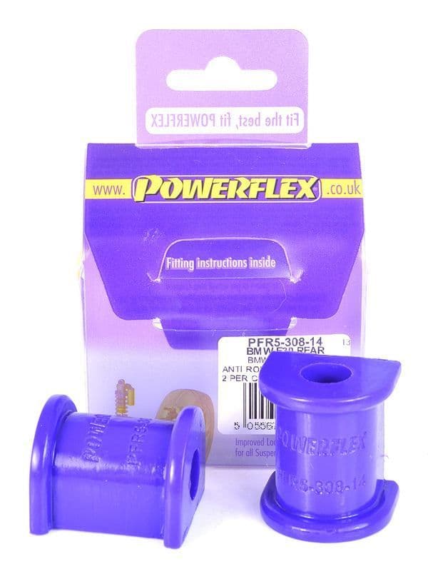 Powerflex Rear Roll Bar Mounting Bush 14mm PFR5-308-14 for BMW E36 3 Series Compact (1993-2000)