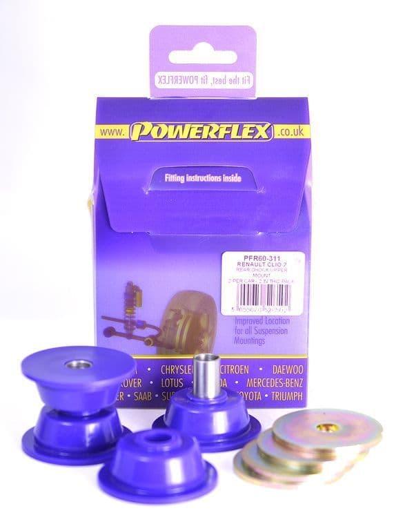 Powerflex Rear Shock Upper Mount PFR60-311 for Renault Clio II inc 172 & 182 (1998-2012)