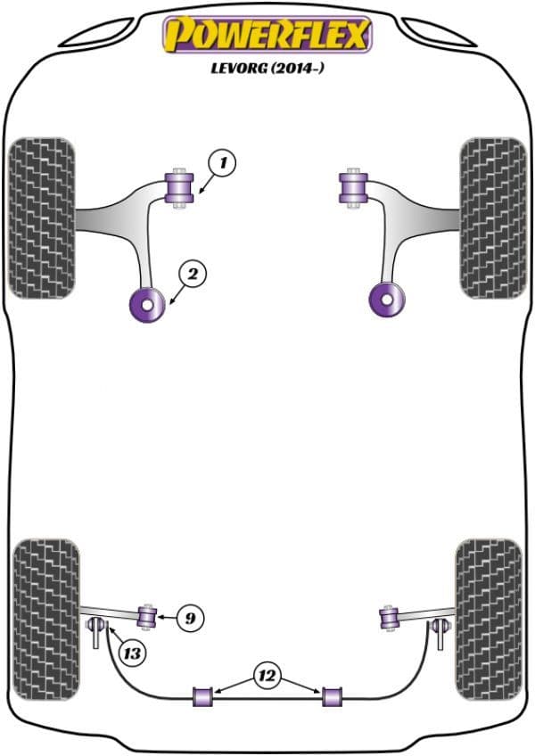 Levorg suspension bushes