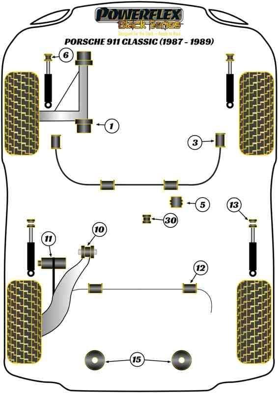 Powerflex Porsche 911 Classic (1987 - 1989) Race Bushes