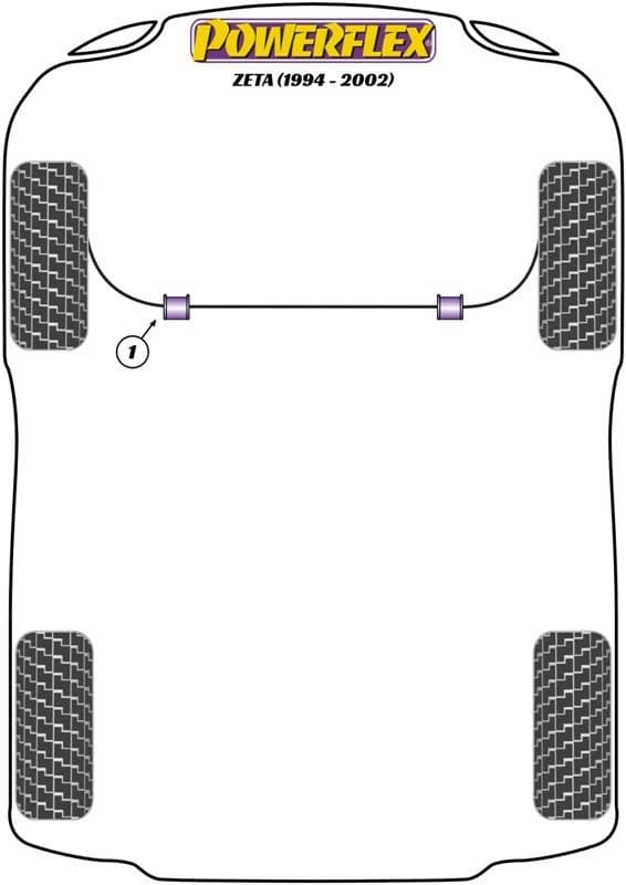 Lancia Zeta (1994 - 2002) Powerflex Suspension Bush