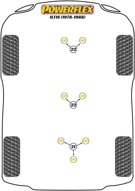 Volkswagen VW Iltis (1978 - 1988) Powerflex Suspension Bush