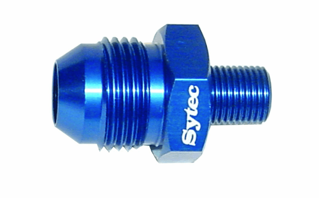 ALLOY STRAIGHT UNION 10X1 - JIC8 (BLUE) BFU013