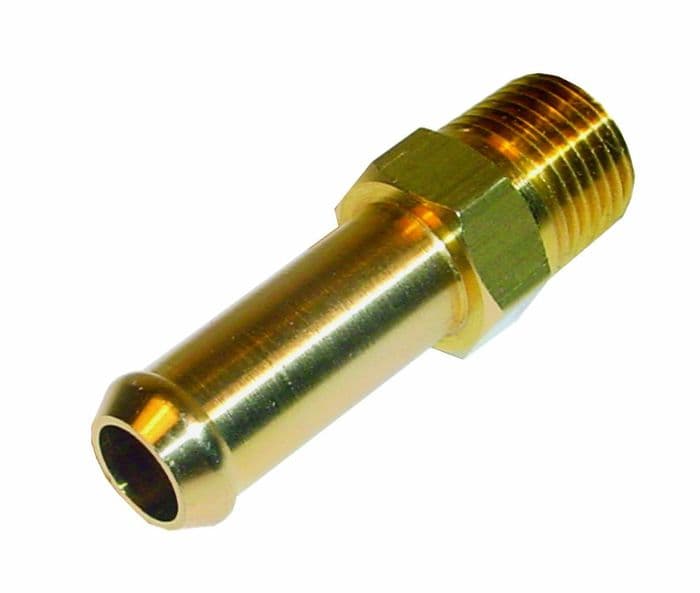 BRASS STRAIGHT FUEL UNION 1/8th NPT- 8mm (Facet 41199) FPA903/E