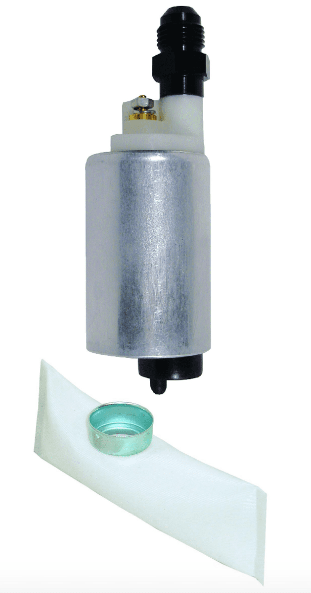 HIGH VOLUME PRE-FEEDER FUEL PUMP & FILTER MOTORSPORT 246 LTR/HR¾ SWIRL POTS (JIC 6) ITP420