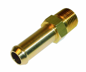 MALPASSI 1/8TH NPTF - 8MM STRAIGHT UNION (BRASS) RA017