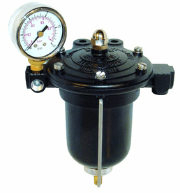 MALPASSI MOTORSPORT FILTER KING (1/8TH NPTF) WITH GUAGE FPRV8/NPT/G