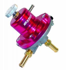 Sytec 1:1 Adjustable Fuel Pressure Regulator 1-5 BAR SAR001R 8mm (RED)