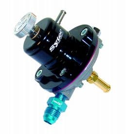 Sytec 1:1 Adjustable Fuel Pressure Regulator 1-5 BAR SAR002BK 8mm/JIC 6 (BLACK)