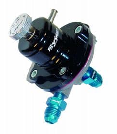 Sytec 1:1 Adjustable Fuel Pressure Regulator 1-5 BAR SAR003BK JIC 6 (BLACK)
