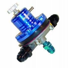 Sytec 1:1 Motorsport Fuel Pressure Regulator 2-6 bar 2x Jic 8 - Jic 6 MSV005B (Blue)