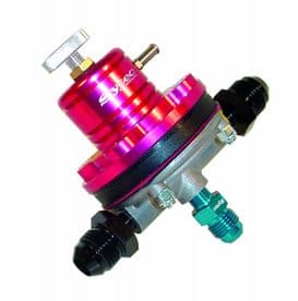 Sytec 1:1 Motorsport Fuel Pressure Regulator 2-6 bar 2x Jic 8 - Jic 6 MSV005R (RED)
