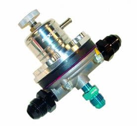 Sytec 1:1 Motorsport Fuel Pressure Regulator 2-6 bar 2x Jic 8 - Jic 6 MSV005S (Silver)