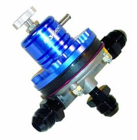 Sytec 1:1 Motorsport Fuel Pressure Regulator 2-6 bar 3x Jic 8 MSV006B (BLUE)
