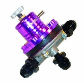 Sytec 1:1 Motorsport Fuel Pressure Regulator 2-6 bar 3x Jic 8 MSV006P (Purple)