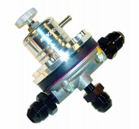 Sytec 1:1 Motorsport Fuel Pressure Regulator 2-6 bar 3x Jic 8 MSV006S (Silver)