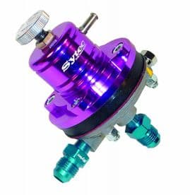 Sytec 1:1 Motorsport Fuel Pressure Regulator 2-6 bar Jic 6 - Jic 6 MSV003P (Purple)