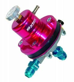 Sytec 1:1 Motorsport Fuel Pressure Regulator 2-6 bar Jic 6 - Jic 6 MSV003R (Red)