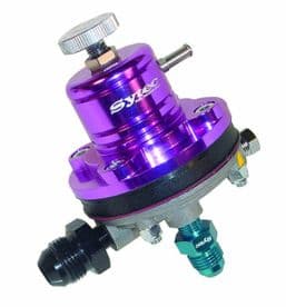 Sytec 1:1 Motorsport Fuel Pressure Regulator 2-6 bar Jic 8 - Jic 6 MSV004P (Purple)