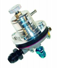 Sytec 1:1 Motorsport Fuel Pressure Regulator 2-6 bar Jic 8 - Jic 6 MSV004S (Silver)