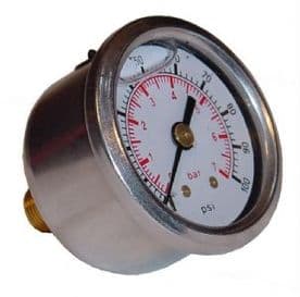 Sytec Fuel Injection Pressure Gauge - Glycerin Filled, FPG002