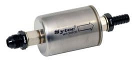 Sytec Motorsport High Flow Fuel Filter, 12mm in - jic8 out (Pre-Filter) SSFM010