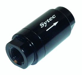 SYTEC ONE WAY VALVE WITH 1/8 NPTF FEMALE CONNECTION (BLACK) OWVS000-BK