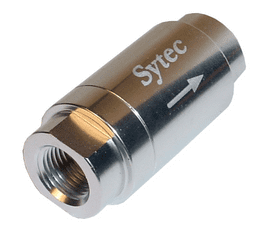 SYTEC ONE WAY VALVE WITH 1/8 NPTF FEMALE CONNECTION (SILVER) OWVS000-S