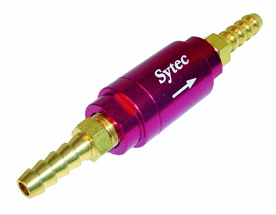 SYTEC ONE WAY VALVE WITH 6MM PUSH ON TAILS (RED) OWVS006-R