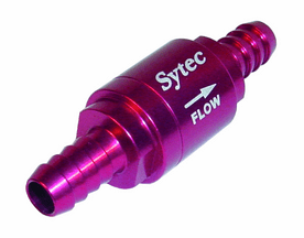 SYTEC ONE WAY VALVE WITH 8MM PUSH ON TAILS (RED) OWVS008-R